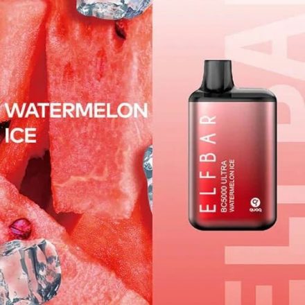 Elf Bar Bc5000 Ultra Watermelon Ice 5000 Puff 5% Nicotine-Rechargeable