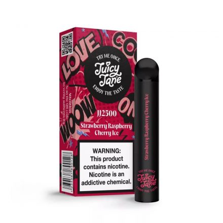 Juicy Jane JJ2500 Strawberry Raspberry Cherry Ice 2500 Puff 2% Nicotine